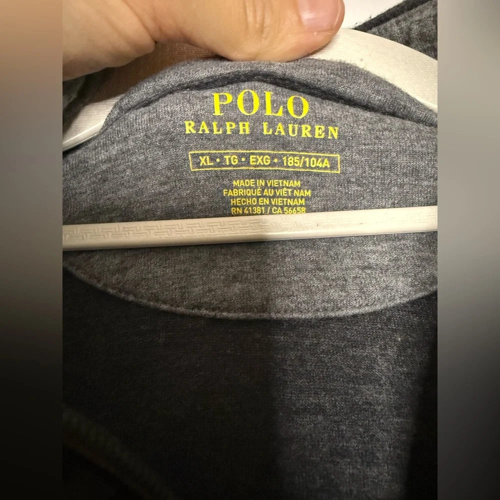 Polo Ralph Lauren Charcoal Zip-Up‎ Sweater